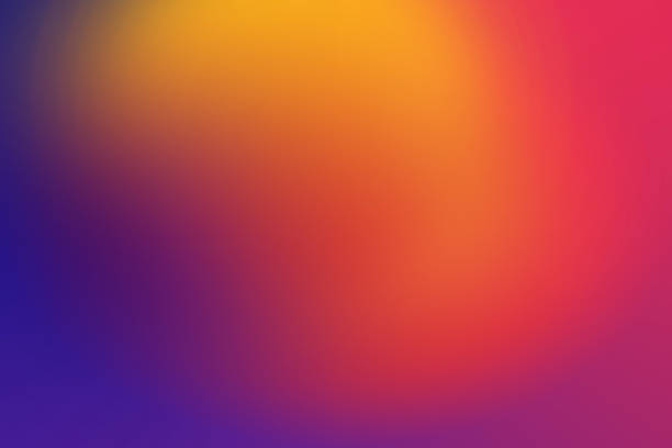 blurred gradient of orange red and blue